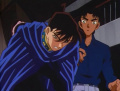 Shinichi knickt ein